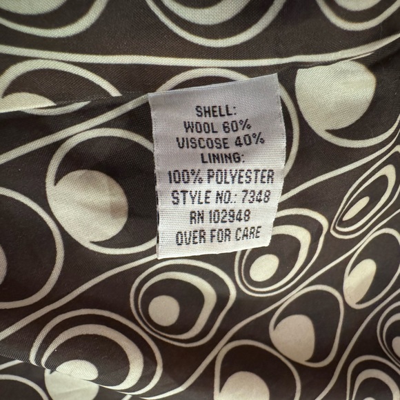 Tulle Anthropologie Wool Blend Peacoat Jacket • Women’s Medium • Chocolate Brown - Picture 4 of 7